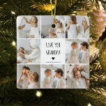 Adorno De Cerámica Foto de colección moderna Te ama el mejor regalo d<br><div class="desc">Foto de colección moderna Te ama el mejor regalo del abuelo</div>