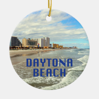 Adorno De Cerámica Foto de Daytona Beach con nombre