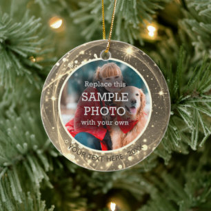 Adorno De Cerámica Foto de dos estrellas cósmicas