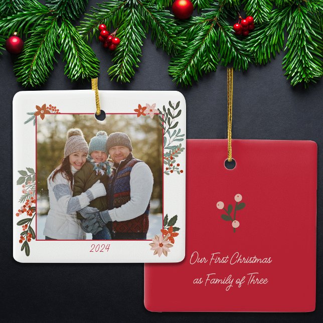 Adorno De Cerámica Foto de feriado floral escandinavo (Subido por el creador)