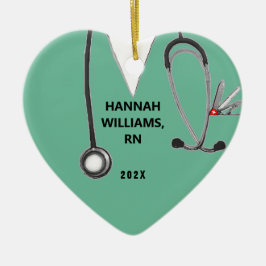 Adorno De Cerámica Foto de graduación de enfermería