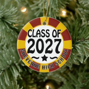 Adorno De Cerámica Foto de graduación de la clase de 2027