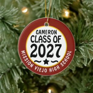 Adorno De Cerámica Foto de graduación de la clase de 2027