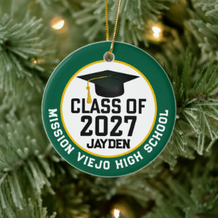 Adorno De Cerámica Foto de graduación de la clase de Letterman 2027