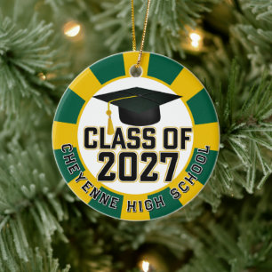 Adorno De Cerámica Foto de graduación de la clase de Letterman 2027