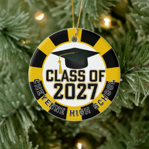 Adorno De Cerámica Foto de graduación de la clase de Letterman 2027