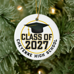 Adorno De Cerámica Foto de graduación de la clase de Letterman 2027
