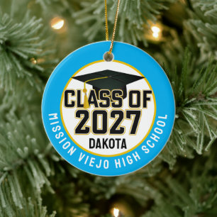 Adorno De Cerámica Foto de graduación de la promoción 2027 de Letterm