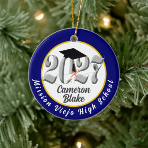 Adorno De Cerámica Foto de graduación de la promoción de plata de 202