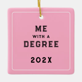 Adorno De Cerámica Foto de graduación Keepsake