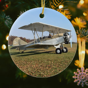 Adorno De Cerámica Foto de Guay Airplane, Feliz Navidad, Personaliza