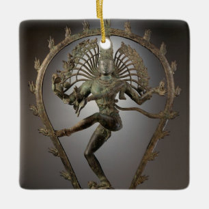 Adorno De Cerámica Foto de la estatua de Shiva bailando