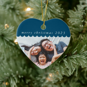 Adorno De Cerámica FOTO DE LA FAMILIA 2023 simple lindo borde de viei