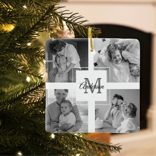 Adorno De Cerámica Foto de la familia Collage de moda Inicio blanco y