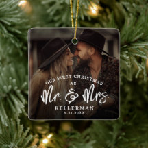 Foto de la primera Navidad de casados de Sr. y Sra