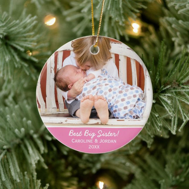 Adorno De Cerámica Foto de los mejores Navidades Personalizados de Re (Árbol)