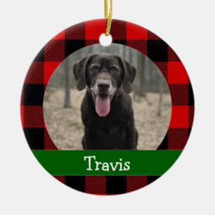 Adorno De Cerámica Foto de mascota de perro personalizada