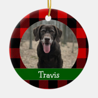 Adorno De Cerámica Foto de mascota de perro personalizada