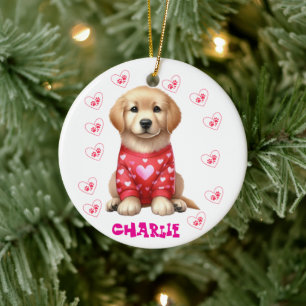 Adorno De Cerámica Foto de mascota moderna personalizada caprichosa a