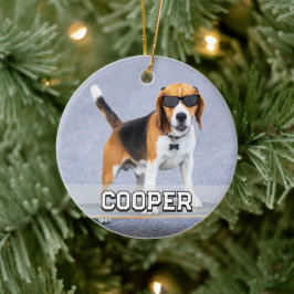 Adorno De Cerámica Foto de mascota personalizada
