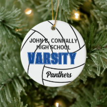 Foto de Navidad de voleibol universitario azul per