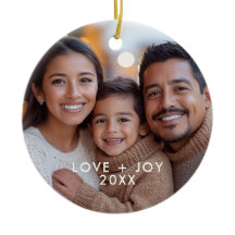 Foto de Navidad minimalista moderna de Amor y Aleg