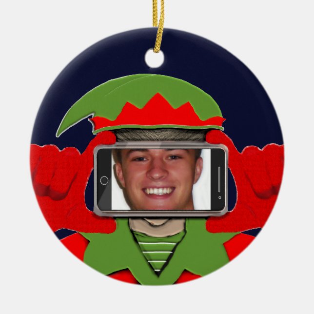 Adorno De Cerámica Foto de navidades (Frente)