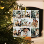 Adorno De Cerámica Foto de Navidades de Collage | Feliz feriado<br><div class="desc">Foto de Navidades de Collage | Feliz feriado</div>