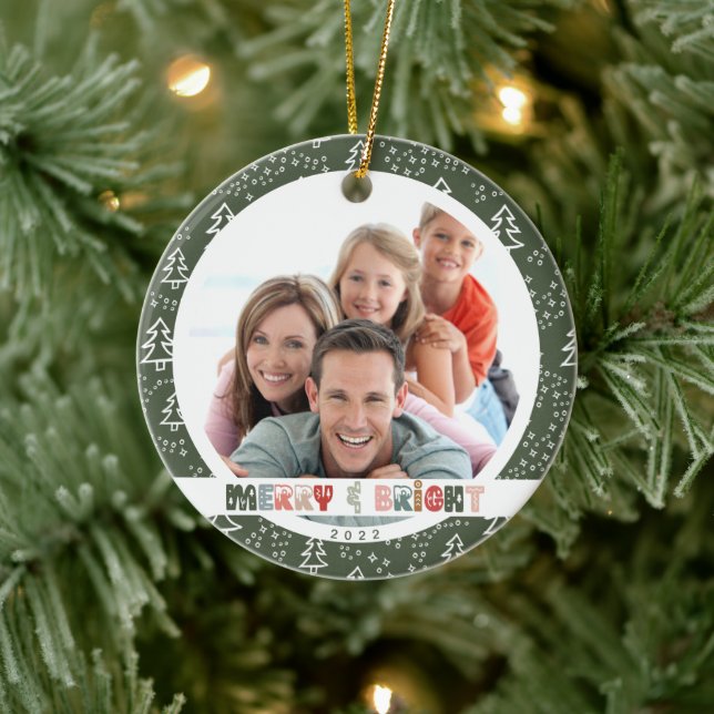 Adorno De Cerámica Foto de Navidades familiares 2022 (Árbol)