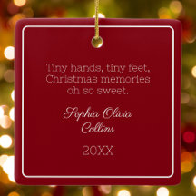 Foto de Navidades Minimalistas con foto de bebé de