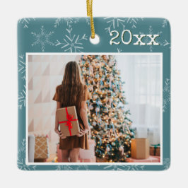 Adorno De Cerámica Foto de Navidades personalizados