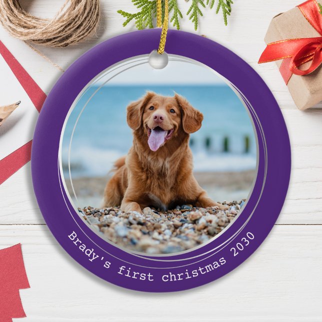 Adorno De Cerámica Foto de perro Mascota personalizada para Navidades (Subido por el creador)