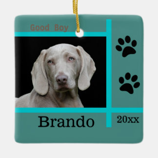 Adorno De Cerámica Foto de Personalizado de perro