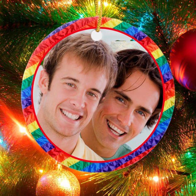 Adorno De Cerámica Foto de personalizado LGBT LGBTQ marco de la bande (Subido por el creador)