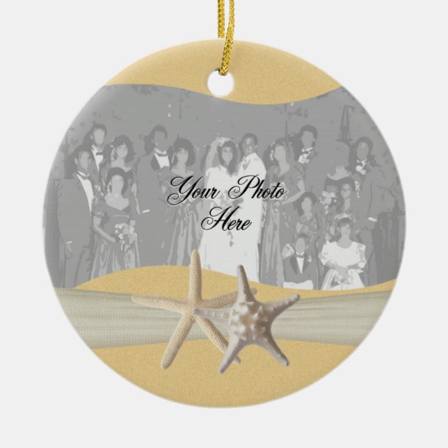 Adorno De Cerámica Foto de pez estrella amarillo (Frente)