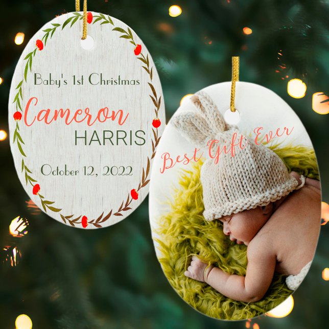 Adorno De Cerámica Foto de primer regalo para Navidades rusos (Subido por el creador)