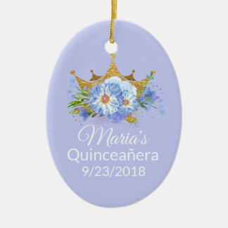 Adorno De Cerámica Foto de Quinceañera Keepsake Ornament