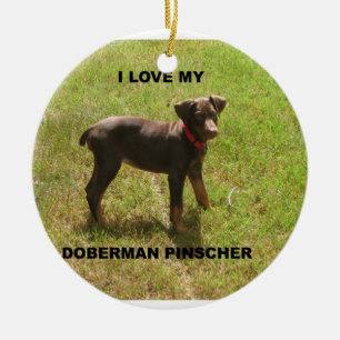 Adorno De Cerámica Foto de Red_doberman_love