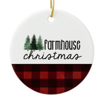 Foto de Red Plaid de Rustic Farmhouse Navidades
