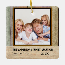 Adorno De Cerámica Foto de vacaciones familiares de Rustic Farmhouse 