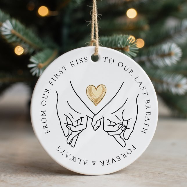 Adorno De Cerámica Foto del aniversario de siempre y siempre Boda (Subido por el creador)