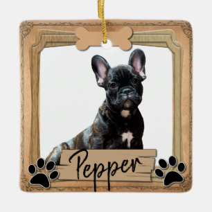 Adorno De Cerámica Foto del perro del mejor amigo