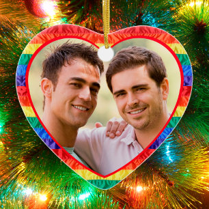 Adorno De Cerámica Foto del personalizado LGBTQ imagen de la bandera 