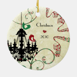 Adorno De Cerámica Foto familiar Candelabro de pájaros rojos y verdes