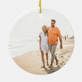 Adorno De Cerámica foto mínima de dos navidades de vacaciones