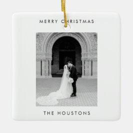 Adorno De Cerámica Foto mínima de Navidades modernos