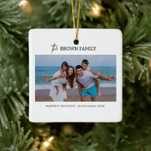 Adorno De Cerámica Foto moderna de la familia de Personalizados simpl