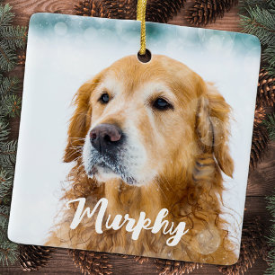 Adorno De Cerámica Foto Moderna Personalizada de Mascotas Divertida p