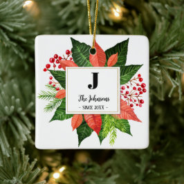 Adorno De Cerámica Foto monográfica de familia de navidades