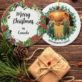 Adorno De Cerámica Foto personal del estado de la ciudad rural Feliz 